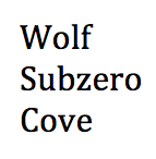 Wolf, Subzero, Cove